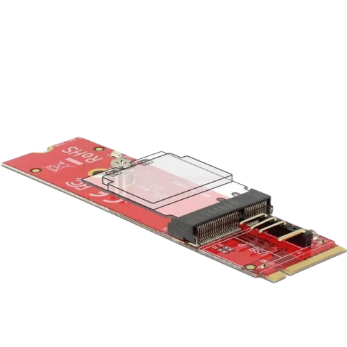 Preview: Delock Konverter M.2 Key M Stecker  M.2 Key E Slot für USB und PCIe Module